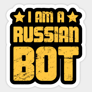 Funny Russian Bot / Internet Troll Sticker